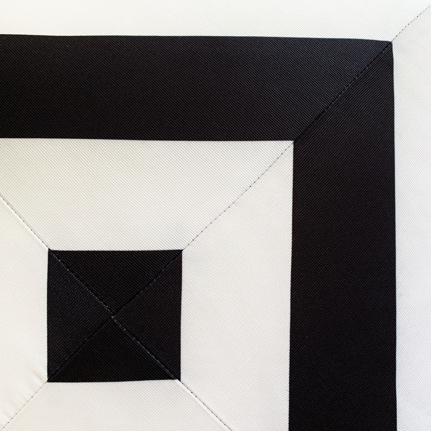 Indoor/Outdoor Reversible Raffia Mitered Stripe Decorative Throw Pillow 20X20, Leaf Multi, , alternate image number 8