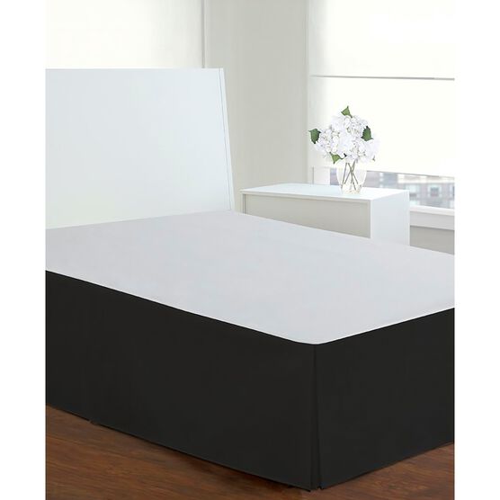 Today's Home Microfiber Tailored Black 14" Bed Skirt, , on-hover image number null