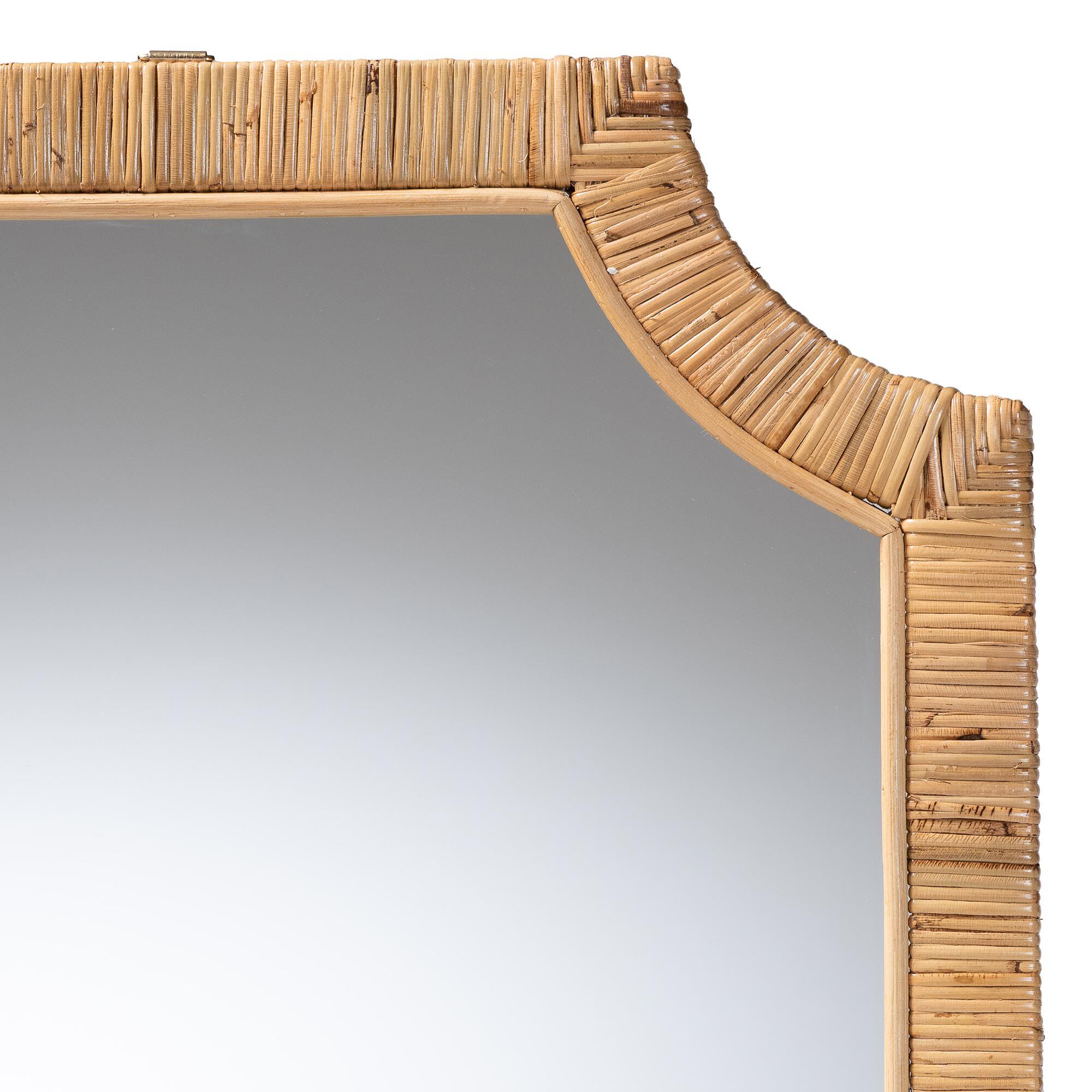 Thiago Natural Rattan Wall Mirror, HONEY, alternate image number 2