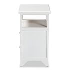 Karsen Modern And Contemporary White Finished Wood 2-Drawer Nightstand, , alternate image number null