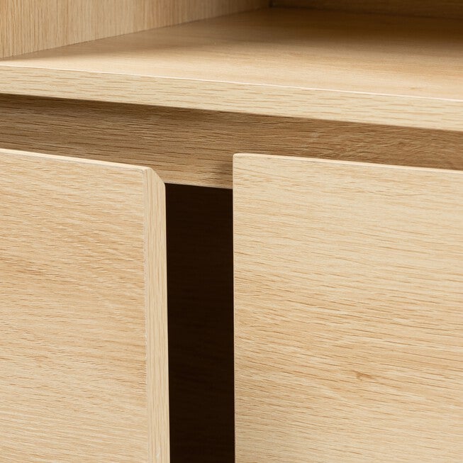 Danina Japandi Oak Brown Finished Wood Bookshelf, , alternate image number 3