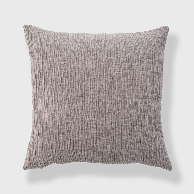 SETA TEXTURED CHENILLE PILLOW 24X24, TAUPE, hi-res image number null