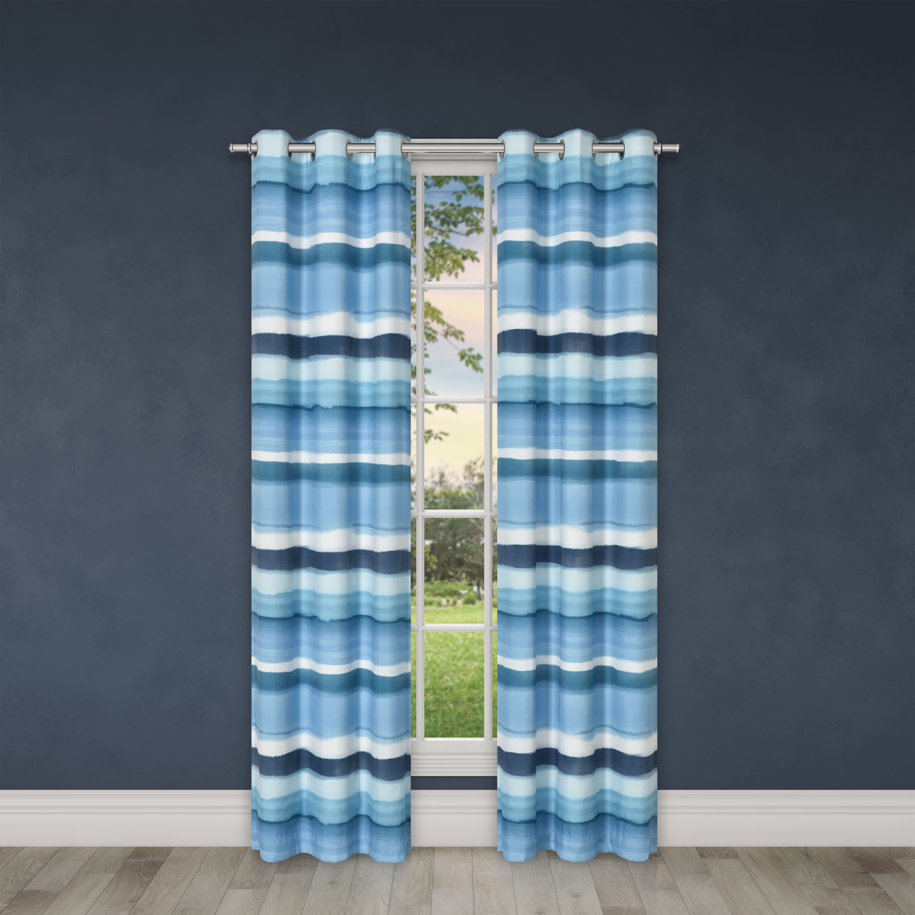 Balboa 84 Inch Grommet Panel Pair, BLUE, hi-res image number 0