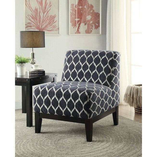 Accent Chair Seating, DARK BLUE CHENILLE, hi-res image number null