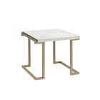 End Table, FAUX MARBLE CHAMPAGNE, hi-res image number null