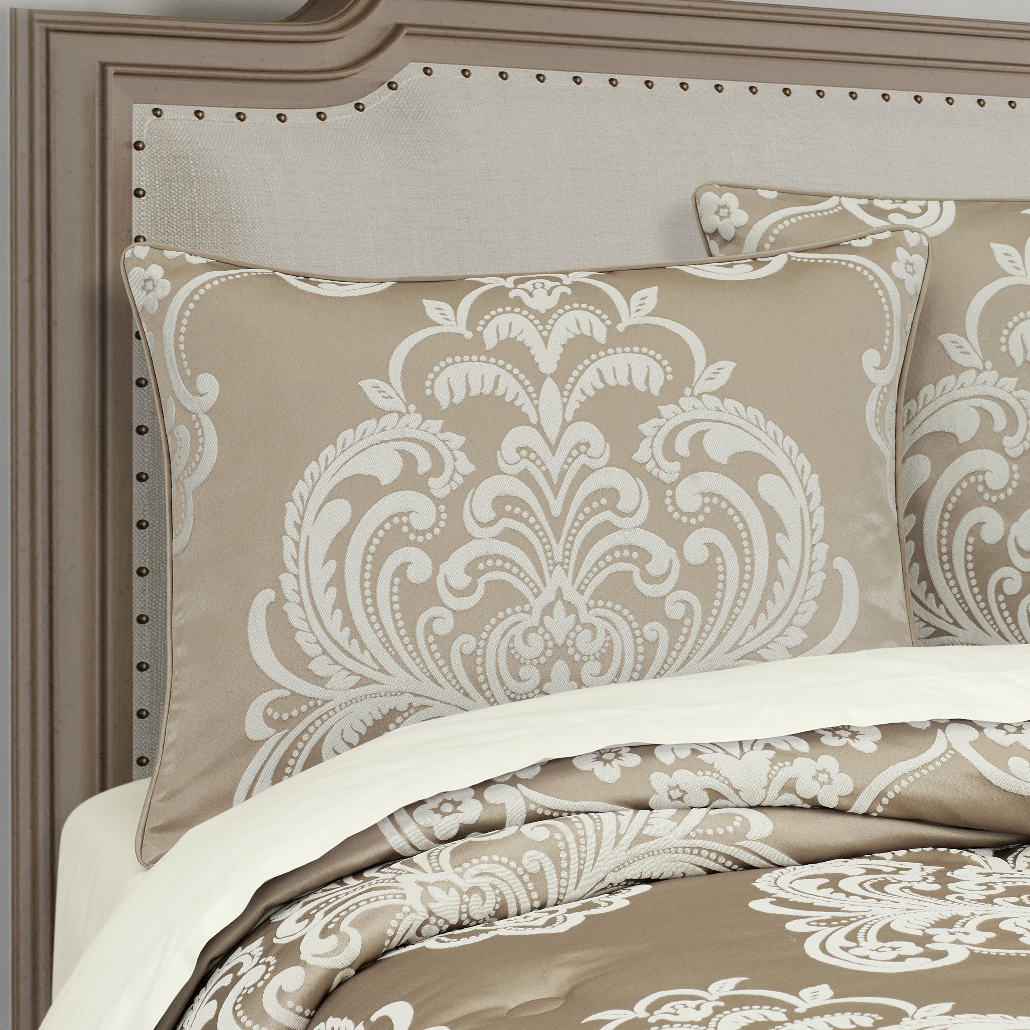 Potenza Sand 3 Piece Comforter Set, SAND, alternate image number 1