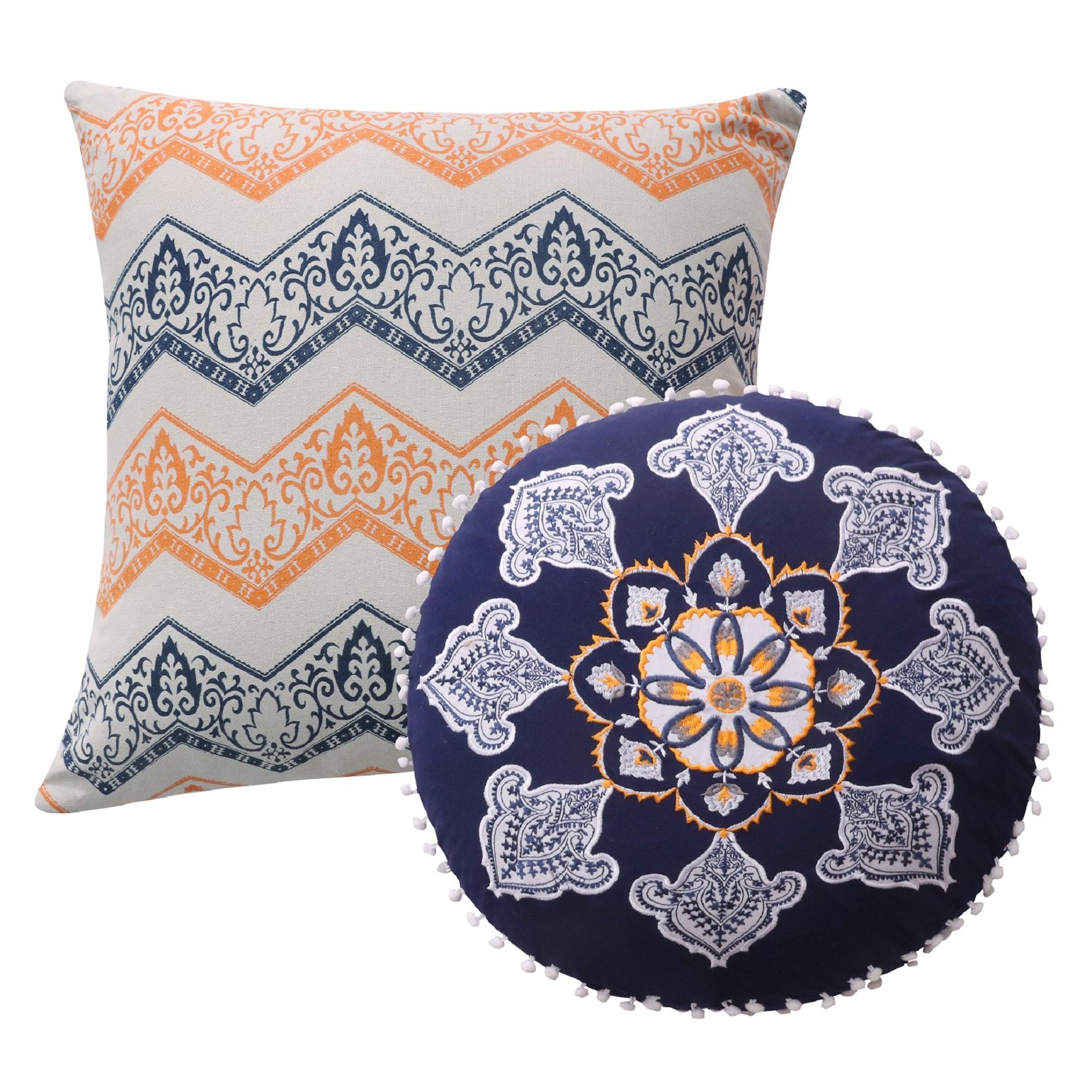 Medina Decorative Pillow Set, SAFFRON, hi-res image number 0