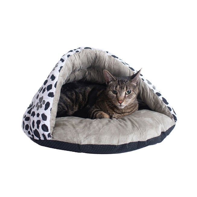 Slipper Cat Bed, Cozy Cave Pet Bed , Aniti Slip Warm Bed For Cats And Small Dogs, , alternate image number 3