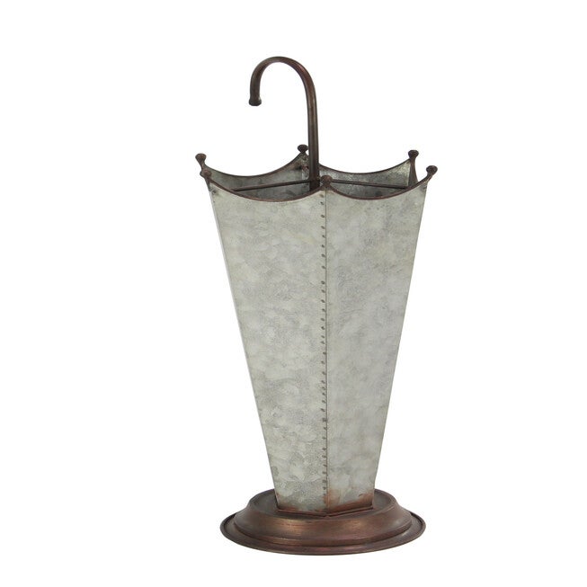 Grey Metal Farmhouse Storage Basket Storage Basket, , alternate image number 2