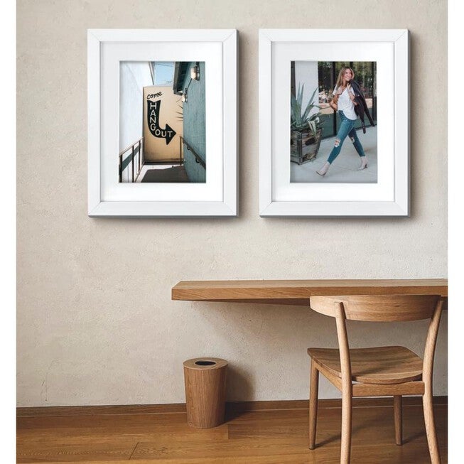 Black Wood Picture Frame With Mat 11X 14, , alternate image number null