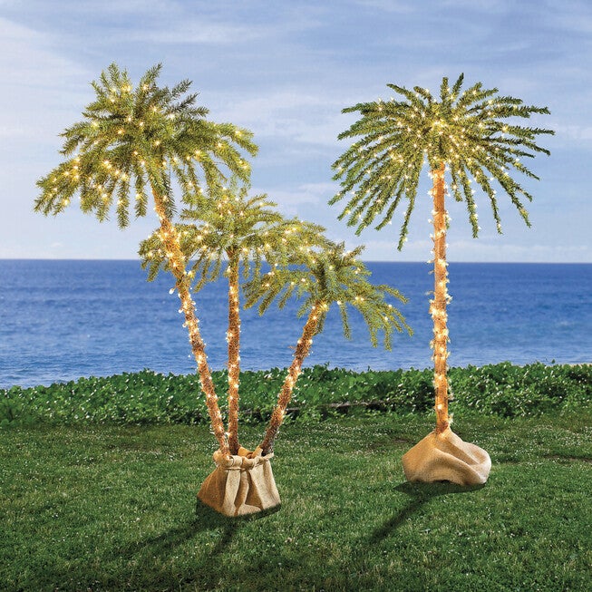 6' Pre-lit Single Palm Tree, , on-hover image number null