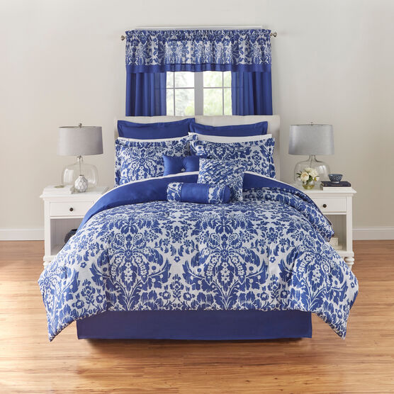 Maggie 20-Pc. Comforter Set, ROYAL BLUE, hi-res image number null