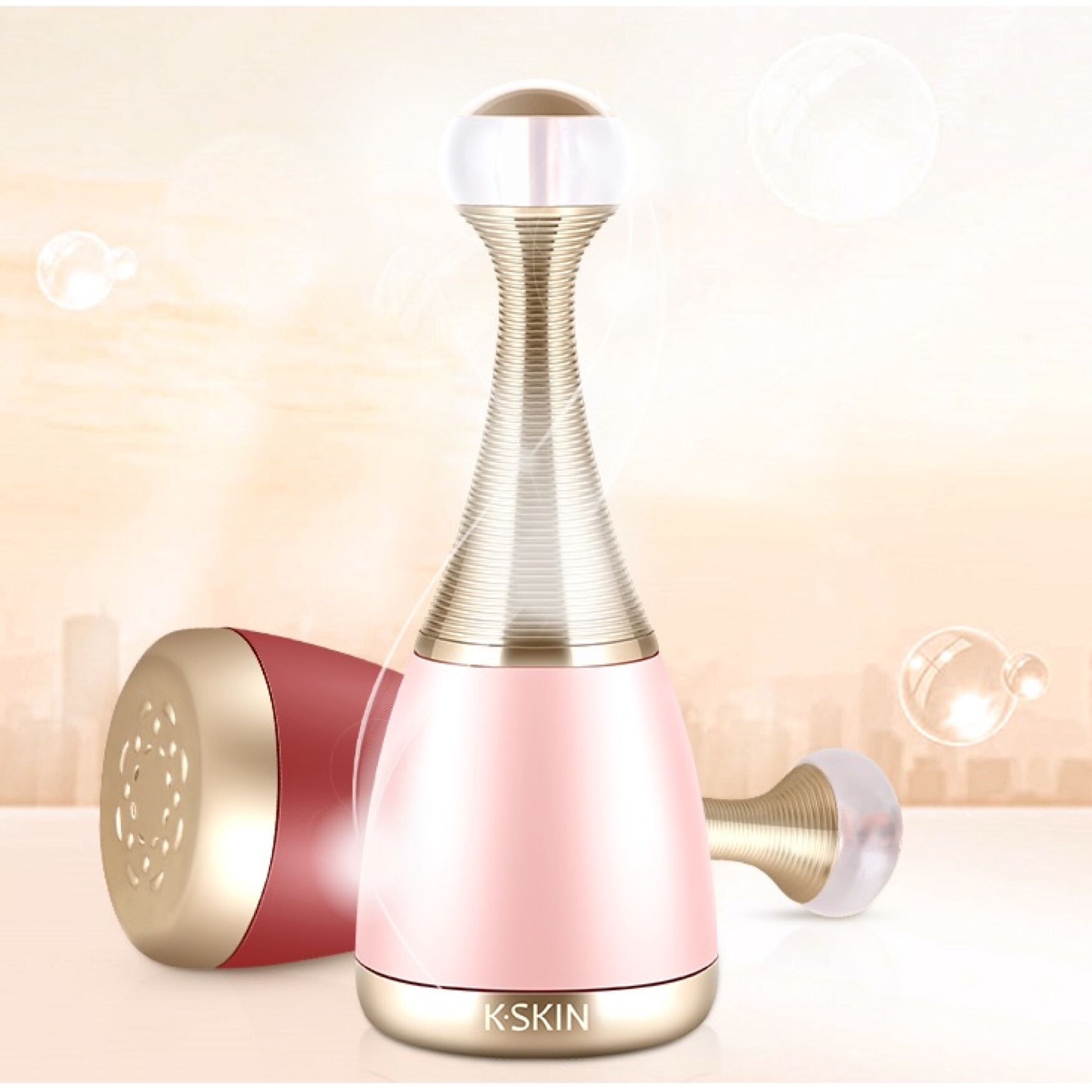 Gold Magnetic Facial Massager, , alternate image number 3