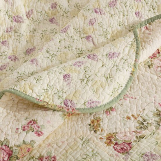 Bliss Quilted Patchwork Throw Blanket, , alternate image number null