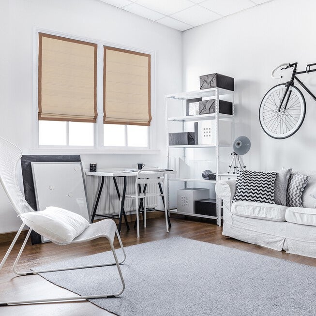 Cordless Border Roman Shade, , on-hover image number 1