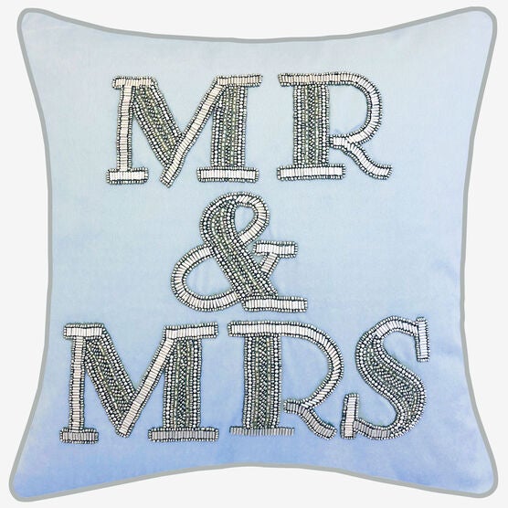 Beaded "Mr & Mrs", BLUE, hi-res image number null