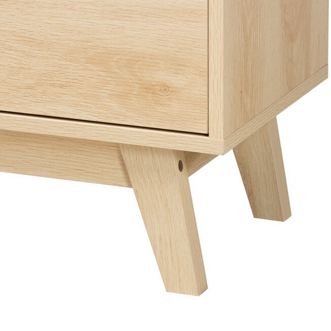 Danina Japandi Oak Brown Finished Wood Bookshelf, , alternate image number 4