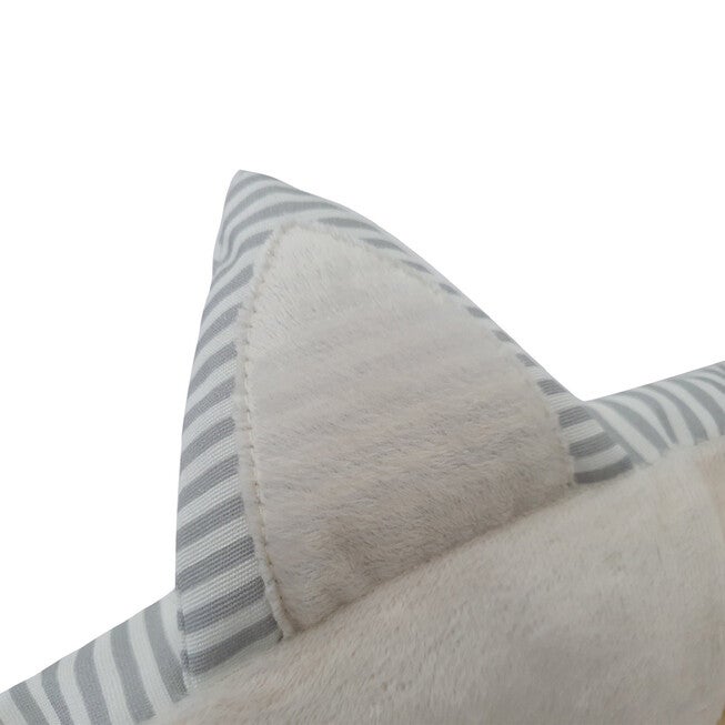 Stripe Printing poly-cotton cozy round cat bed , 21 inch, , alternate image number 4