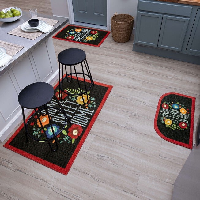 Home Sweet Flowers Kitchen Rug, , alternate image number 9