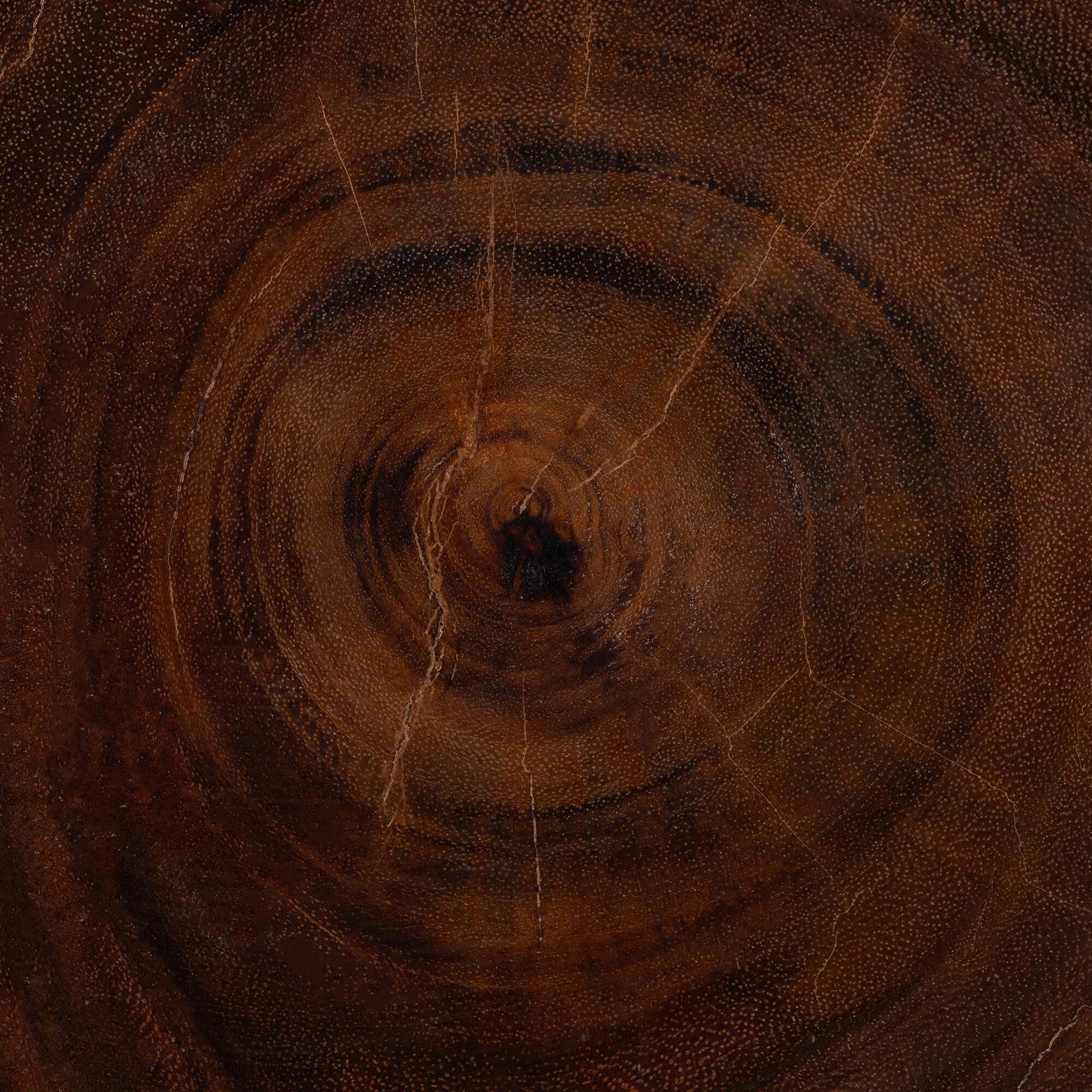 Fuchsia Hand-carved Suar Wood Side Table, NATURAL BROWN, alternate image number 6