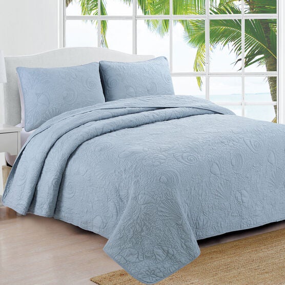 Seaside Quilt Set, DUSTY BLUE, hi-res image number null