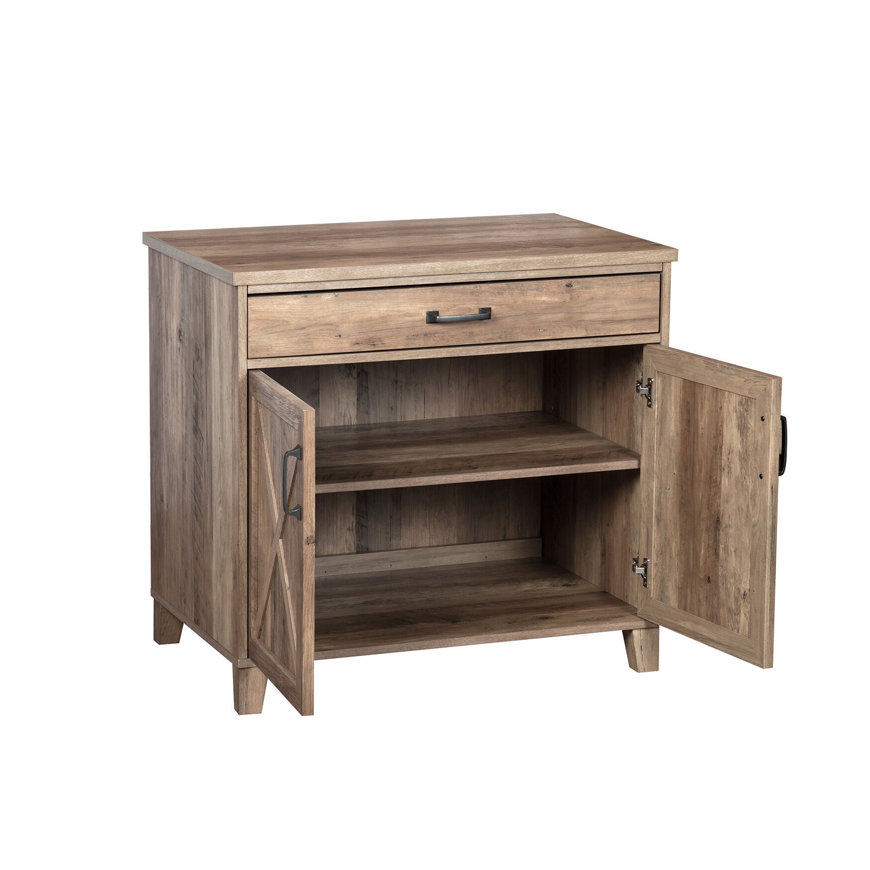 Oxford Rustic Oak Laptop Credenza, , alternate image number 2