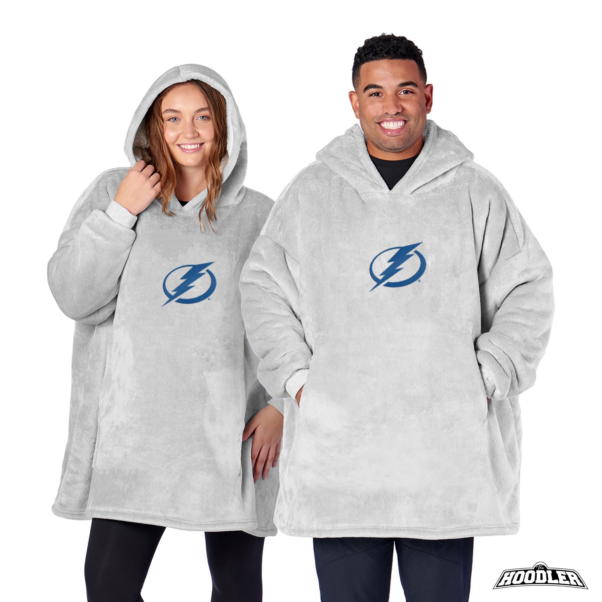 Tampa Bay Lightning NHL Heather Grey Hoodler Pullover Hoodie, MULTI, hi-res image number 0