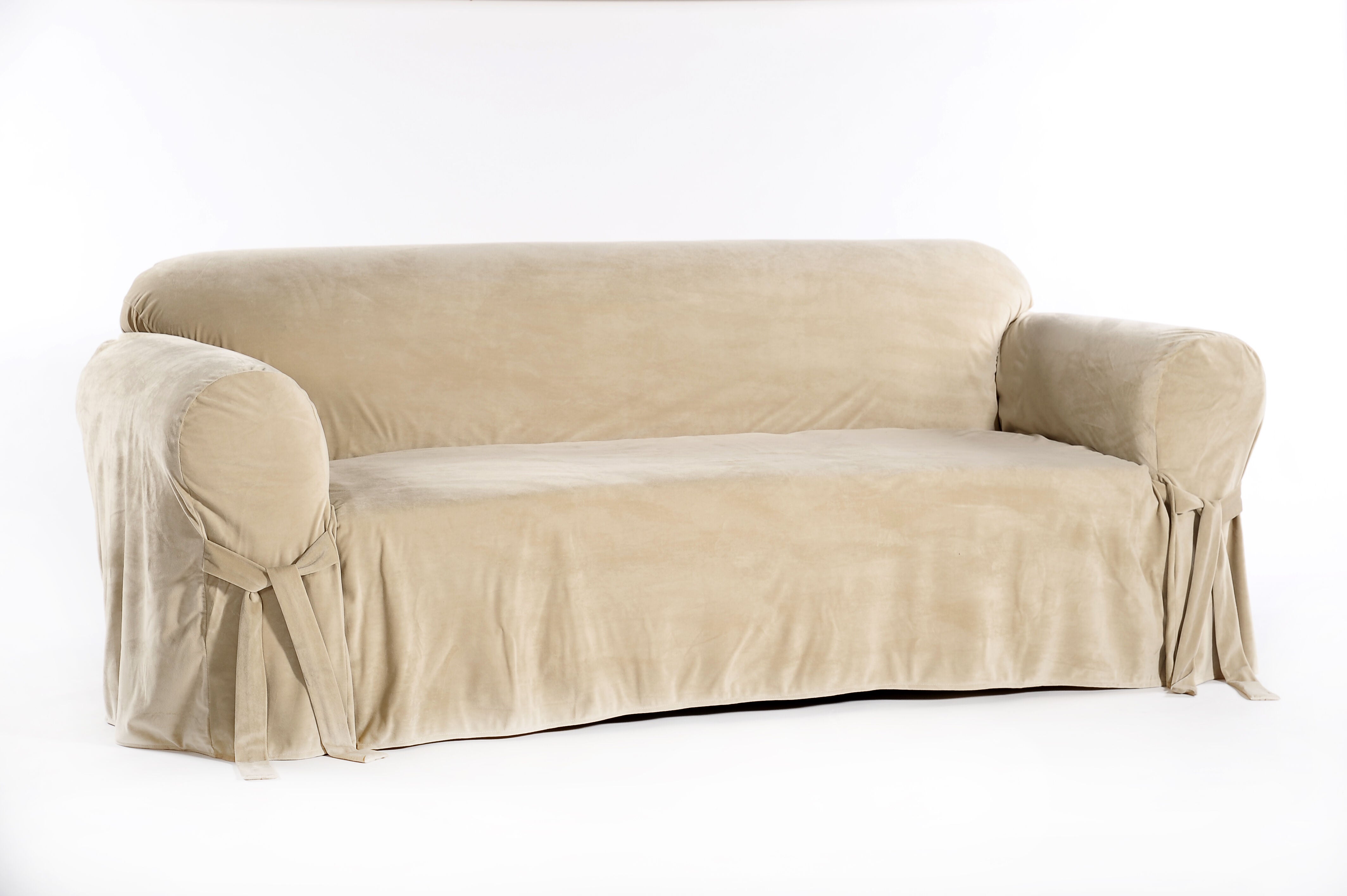 Royal Velvet Slipcover, TAN, hi-res image number 0