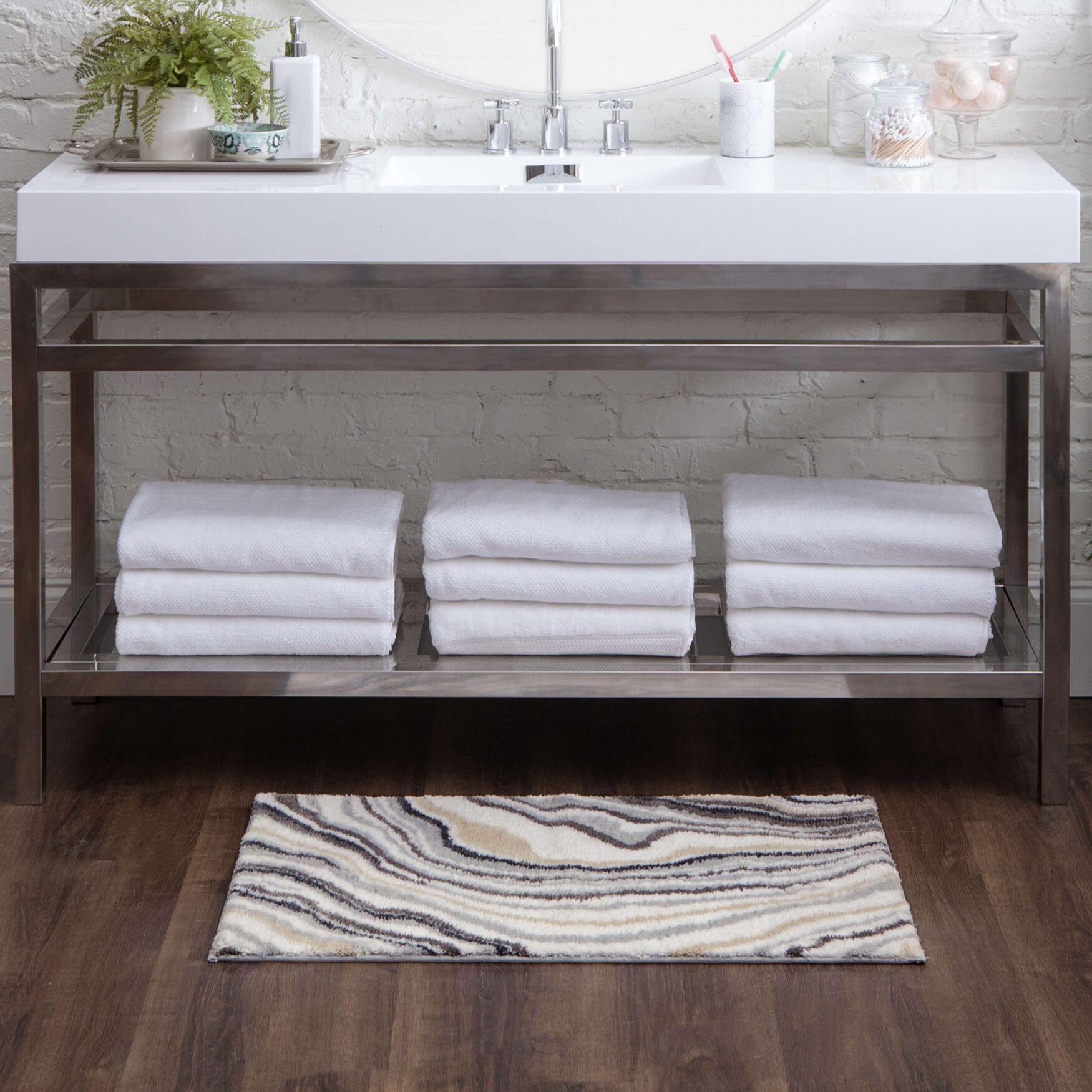 Serpentine Bath Rug, , alternate image number 7