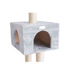 Gleepet 57" Real Wood Cat Tree With Condo And Perch, , alternate image number null