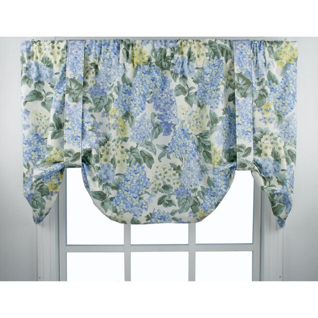Hydrangea Tieup Valance, BLUE, hi-res image number null