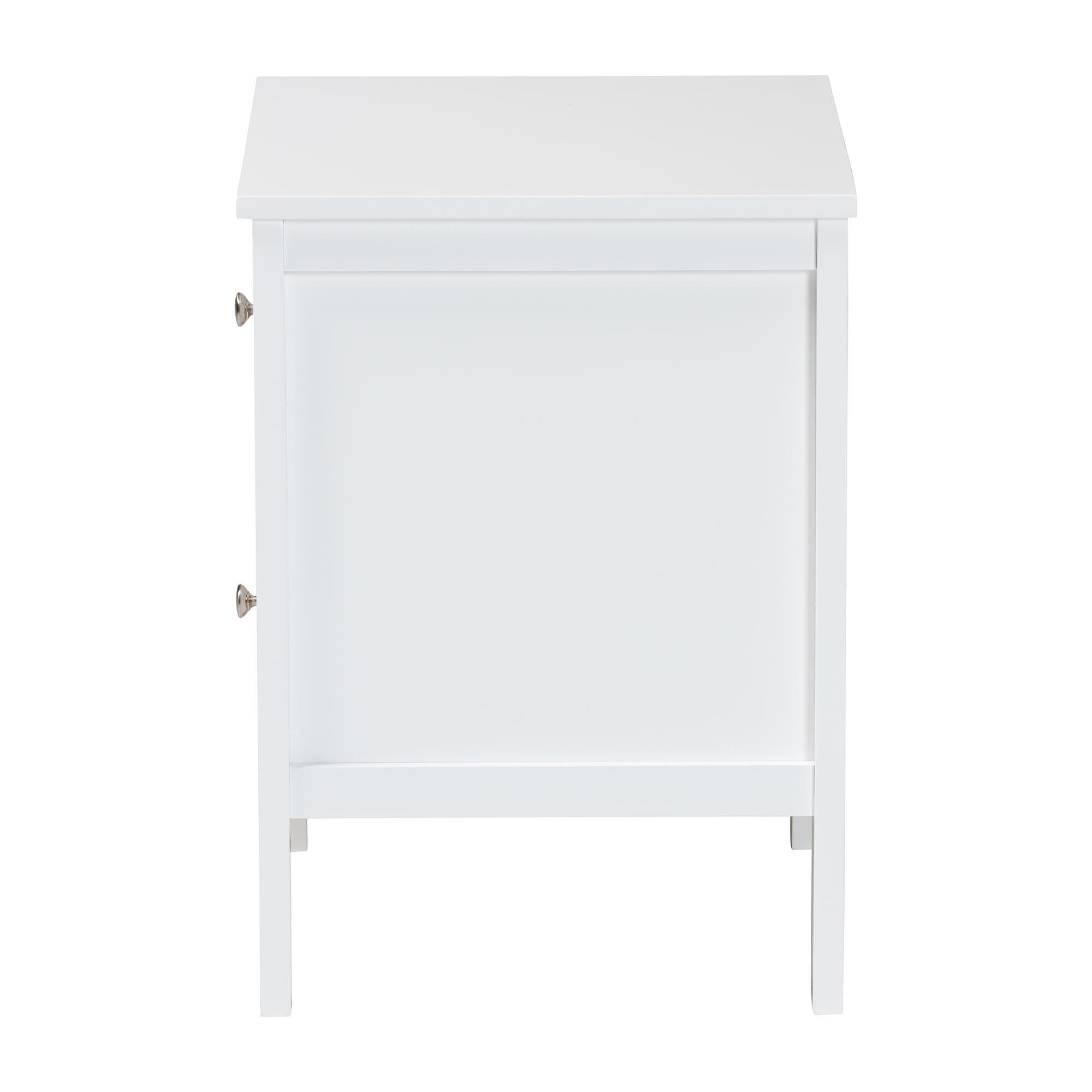 Lara Nightstand, WHITE, alternate image number 4