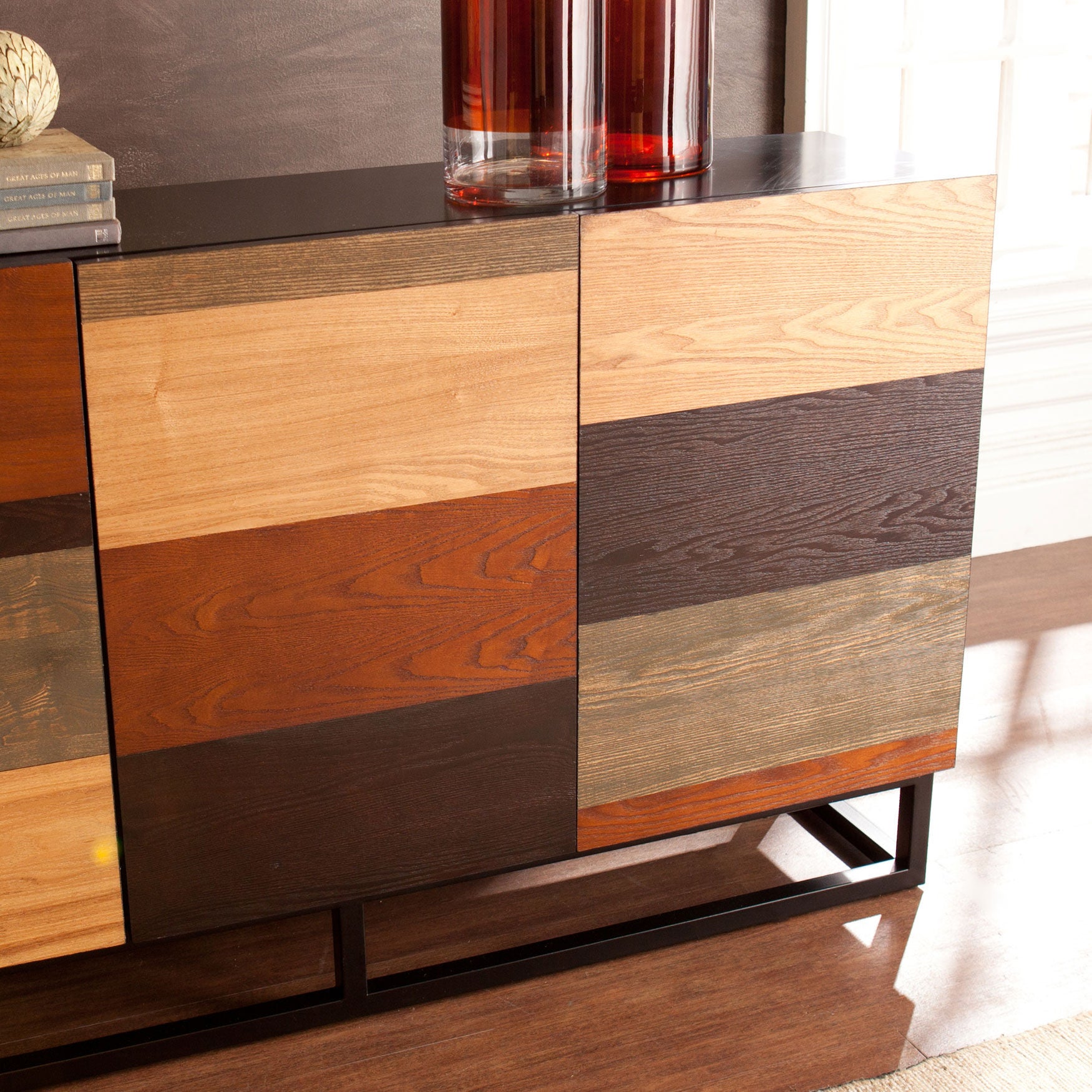 Mixed Tonal Wooden Console Table, , alternate image number 3