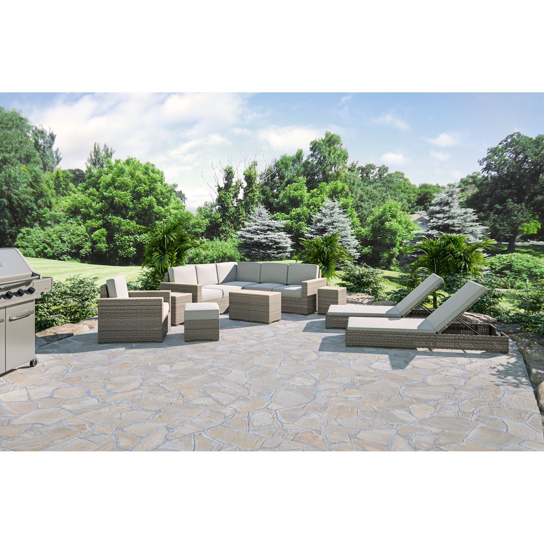 Boca Raton Ottoman, , alternate image number 3