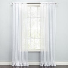 BH Studio Sheer Voile Rod-Pocket Panels -Set of 2