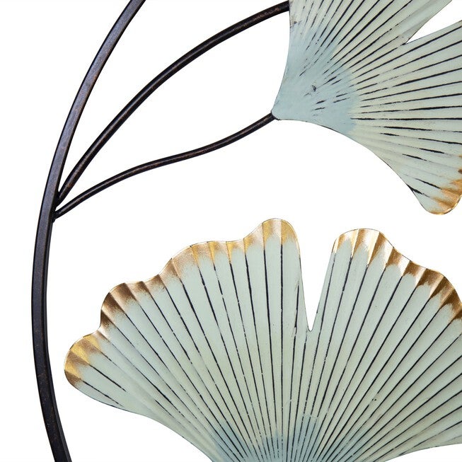 Gingko Flower Medallion Metal Wall Decor, , alternate image number 2