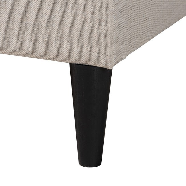 Casol Mid-Century Modern Transitional Upholstered Platform Bed, , alternate image number 2