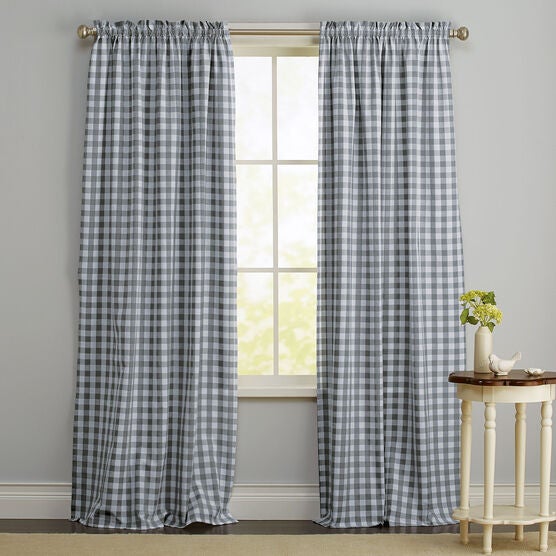 Buffalo Check Rod-Pocket Panel, , on-hover image number null