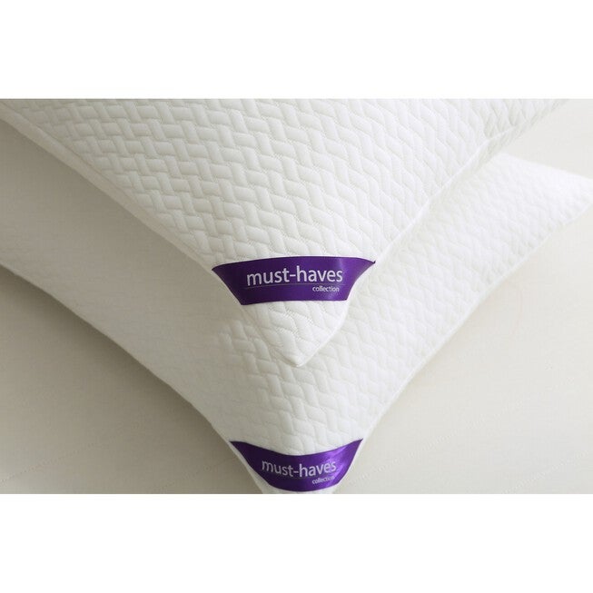 2 Pack Soft Knit Silver Duck Nano Feather Pillows, , alternate image number null