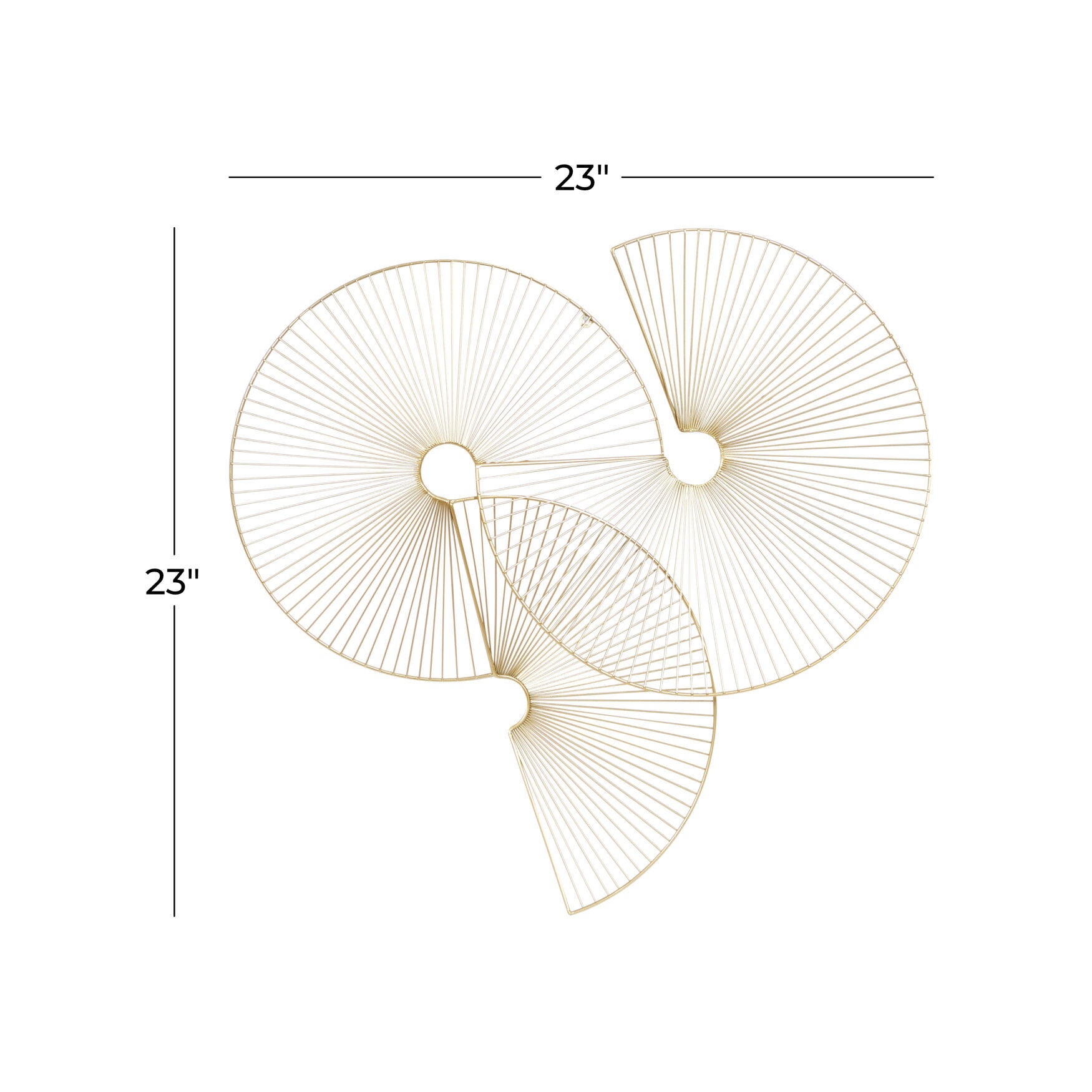 Cosmoliving By Cosmopolitan Gold Metal Wall Decor, , alternate image number 5