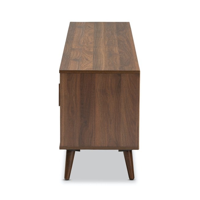 Quinn Mid-Century Modern 2-Door Wood Tv Stand Furniture, , alternate image number null