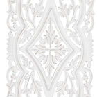 Set Of 2 White Mango Wood Farmhouse Abstract Wall Décor, , alternate image number null