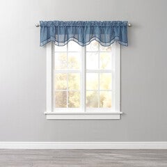 BH Studio Sheer Voile Layered Valance