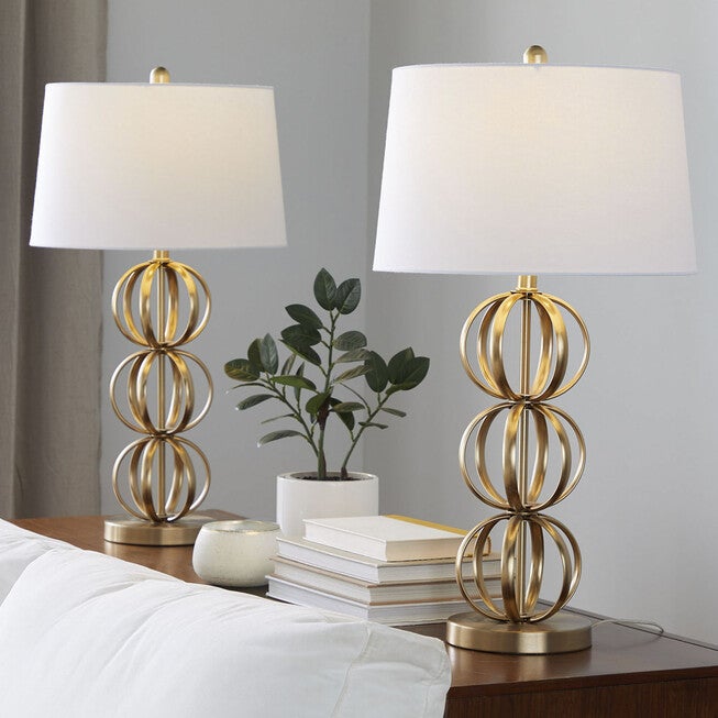 Linx 29 inches Metal Table Lamp - Set Of 2, , alternate image number null