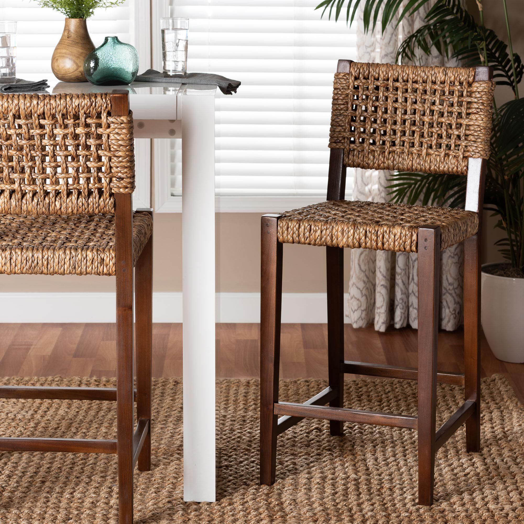 Alise Handwoven Seagrass Bar Stool | Ellos