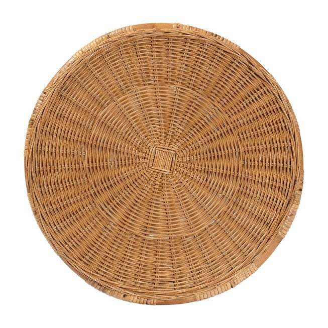 Jayana Natural Rattan Round End Table, LIGHT HONEY, alternate image number 5