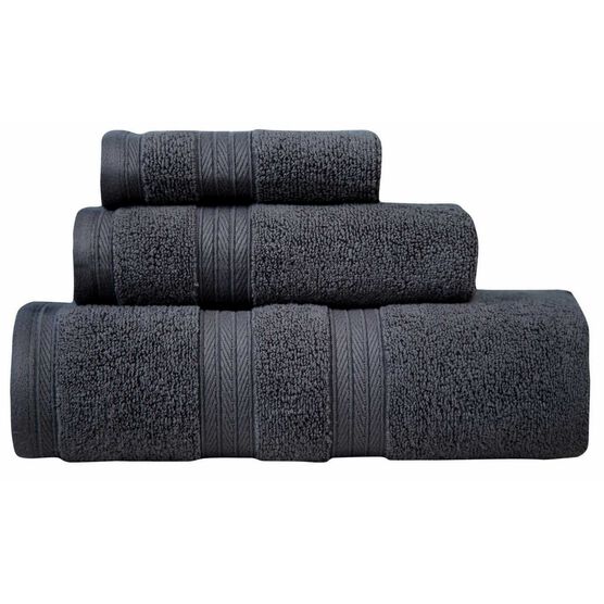 Waterford 3 Piece Bath Rug and Towel Collection, GREY, hi-res image number null
