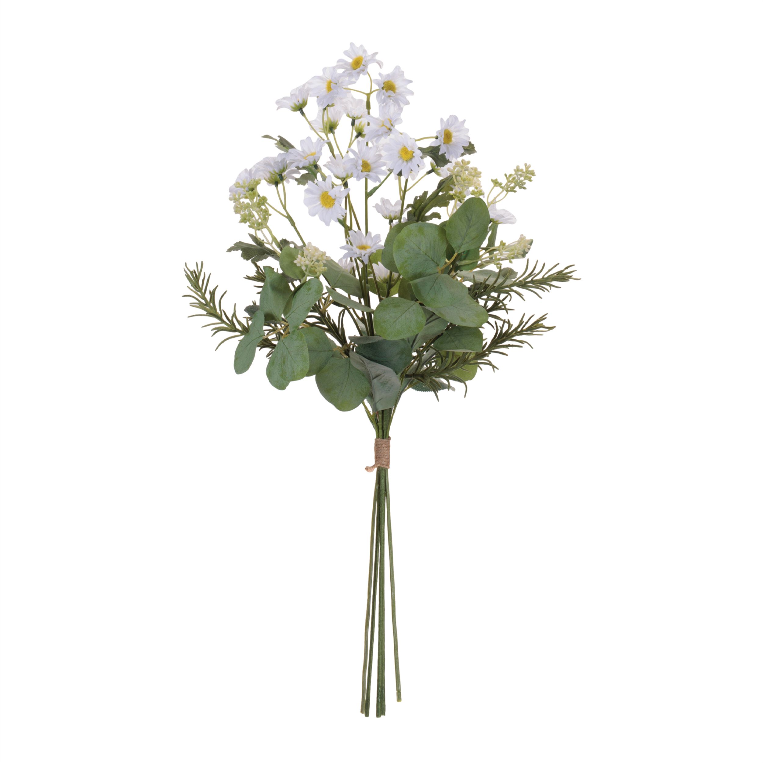 Mini Daisy Floral Bundle Set of 2, WHITE GREEN, alternate image number 1