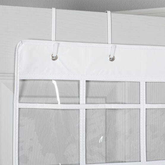 Clearly Organized - Over the Door Shoe Organizer with 24 Pockets, , alternate image number null