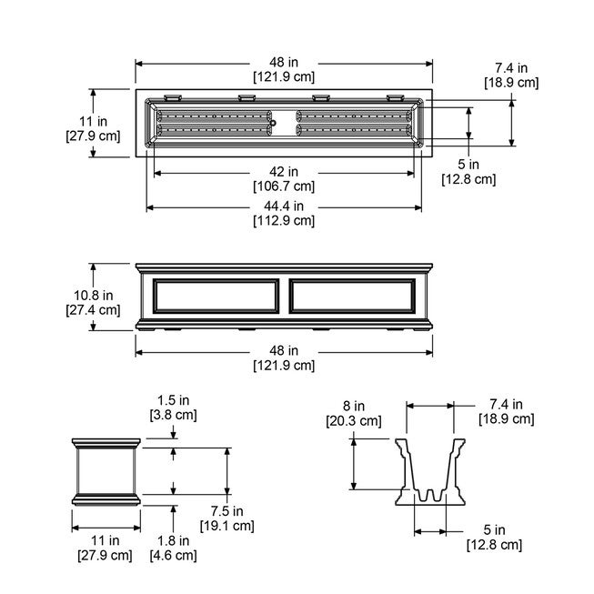 Fairfield 4FT Window Box, , on-hover image number null